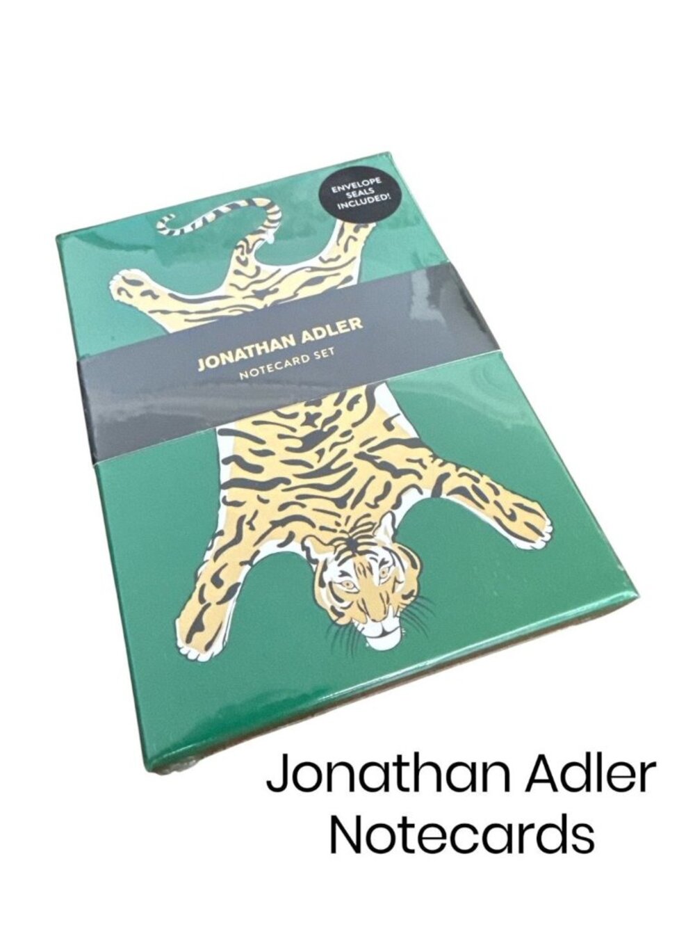 NIB Jonathan Adler Notecard Envelope Seals 12 Cards 3 Designs 4 Each Graphics